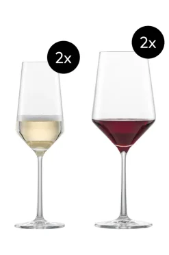ZWIESEL GLAS Glas-Set PURE 4-teilig Kristallglas