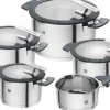 ZWILLING Kochtopfset SIMPLIFY 5-teilig schwarz Metall